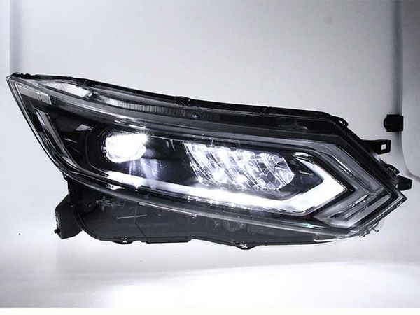 Für Nissan Qashqai 19-20 Auto Lichter Scheinwerfer Montage Streamer Gelb Blinker Tagfahrlicht Vordere Lampe Beleuchtung Zubehör