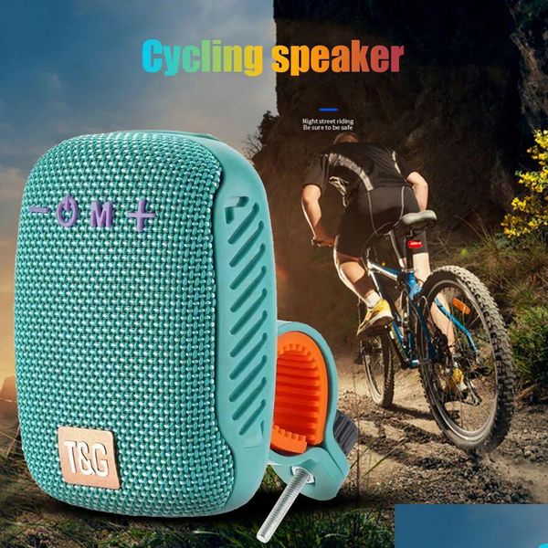 Tg392 Altoparlante Bluetooth per bicicletta da esterno Tws Scatola audio wireless portatile Microfono incorporato Mani - Chiama Ipx5 Subwoofer impermeabile Drop Delive Dhozt