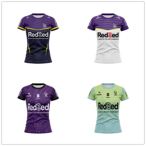 2023 2024 Nuovo Melbourne Storm Casa Lontano Rugby Camicie Sportwear Outdoor Felpe T-shirt da donna