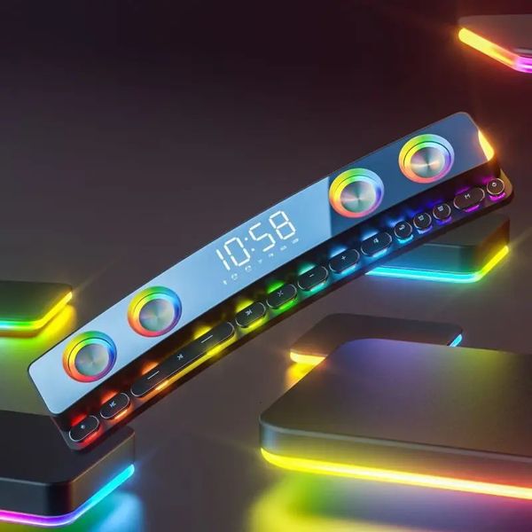 Компьютер Sers SOAIY SH39 Домашний настольный игровой ПК Ser Высокое качество 4D Surround Stereo RGB Light Механические клавиши Мультимедиа Bluetooth Boombox 231204