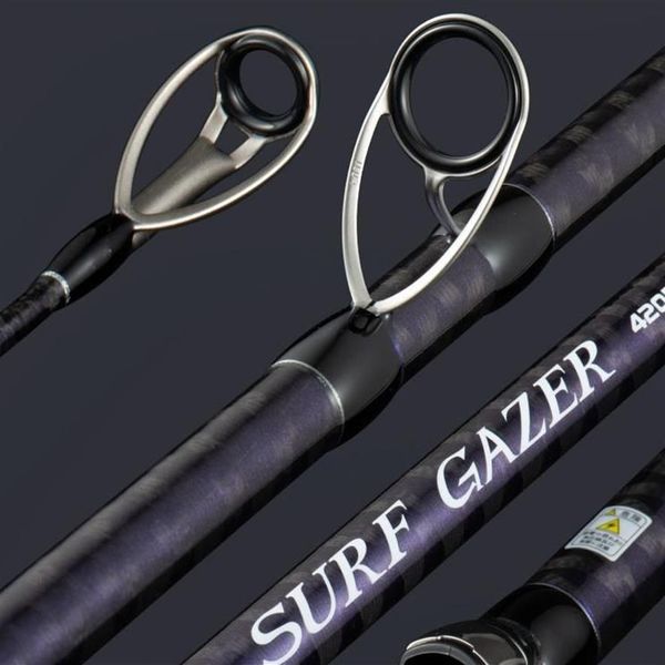 Бренд Lurekiller Fuji Guides Surf Gazer Удочка для серфинга 4, 2 м, 3 секции, грузило 100-300 г Bx, высокоуглеродистое длинное удилище для заброса 328t