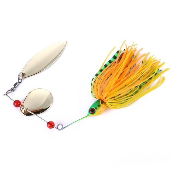 HENGJIA 16 3G Spinner esche dure 50 pezzi attrezzatura da pesca buzz esca esca da pesca cucchiai esche da pesca gomma jig SB001 spinner esca ha323m