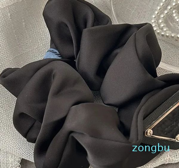 Kadın Renkli Kumaş Elastik Üçgen Saç Bağları Teen Girls Luxury Tasarımcı Scrunchie Saç için Hasar Yok Retro Kauçuk Band Kafa Band Srunchies