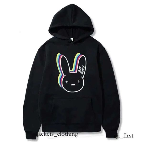 Psycho Rabbit Hoodie Designers Homens Hoodies Moletons Bad Bunny Engraçado Roupas Coreanas Casual Pulôver Harajuku Homens Mulheres Com Capuz Hoody 555