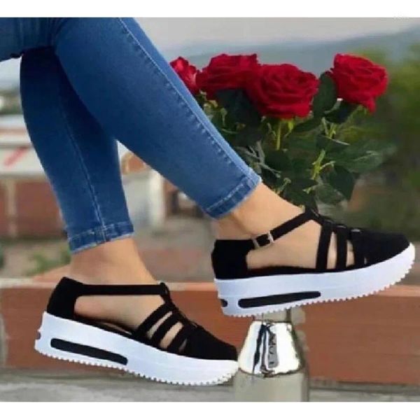 Kleid Schuhe Marke Design Damen Mode Sandalen Peep Toe Bequeme Sport Frauen Alias Mujer Wedges Plattform