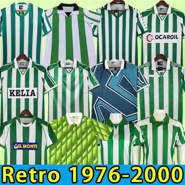 Ретро REAL BETIS футбольные майки классические винтажные футбольные рубашки АЛЬФОНСО ХОАКИН ДЕНИЛСОН 01 02 03 04 76 77 82 85 94 95 96 97 98 99 00 2001 2002 1995 1997 1976 1977 1985 2000