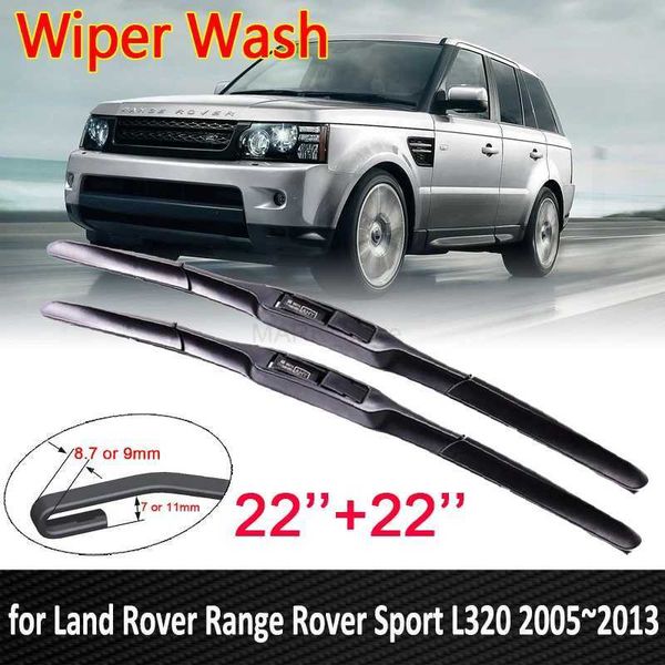 Limpadores de pára-brisa para Land Rover Range Rover Sport L320 2005 ~ 2013 2006 2007 2008 2009 2010 Limpadores de pára-brisa dianteiro Lâmina de limpador de carro Acessórios para carroL231153