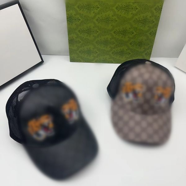 Berretto da baseball dal design classico marca tigre lupo gatto serpente uomo e donna cappello da sole serie floreale berretto sportivo in rete