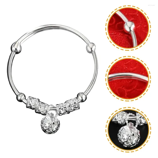 Charme Pulseiras Crianças Pulseira Bebê Jóias Presente Bell Bangle Personalidade Personalizada Mulheres Delicadas