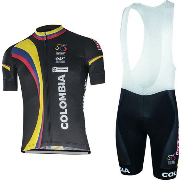 Colômbia camisa de ciclismo mountain bike wear conjuntos curtos mtb ropa ciclismo uniforme maillot culotte ao ar livre suit237e