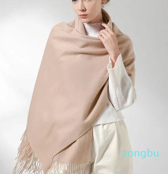 Lenços lenço de lã real mulheres xales quentes e envoltórios para senhoras roubou femme sólido warps inverno cashmere luxo pashmina