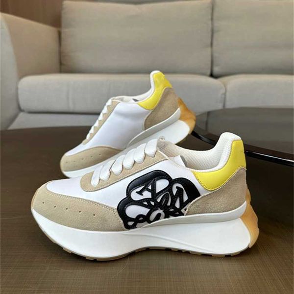 Marca de luxo sapatos casuais designer tênis das mulheres dos homens tênis pista triplo branco sapatos basquete treinador couro náilon impresso plataforma tênis corrida