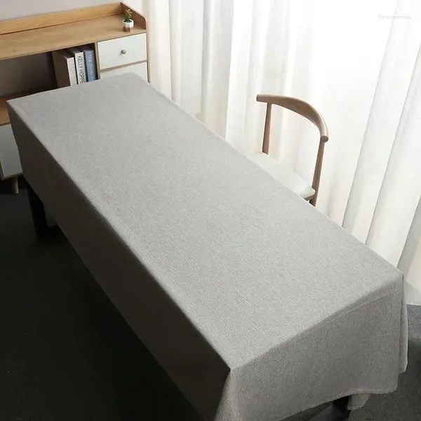 Pano de mesa cor sólida engrossado conferência toalha de mesa retangular exposição escritório branco qj446