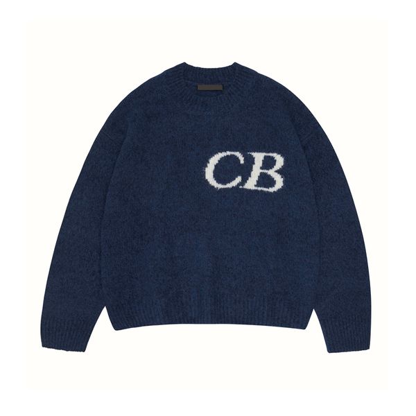 Erkekler için mükemmel şık stil ile büyük boy kazaklar jumper kadın modacı gündelik yün sweatshirt