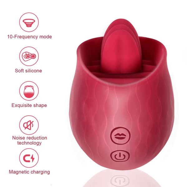 Секс-игрушка-массажер, сексуальные вибраторы с розовым языком для женщин, присоска для клитора, вагинальные анальные лизания для сосков, женские товары, магазин игрушек