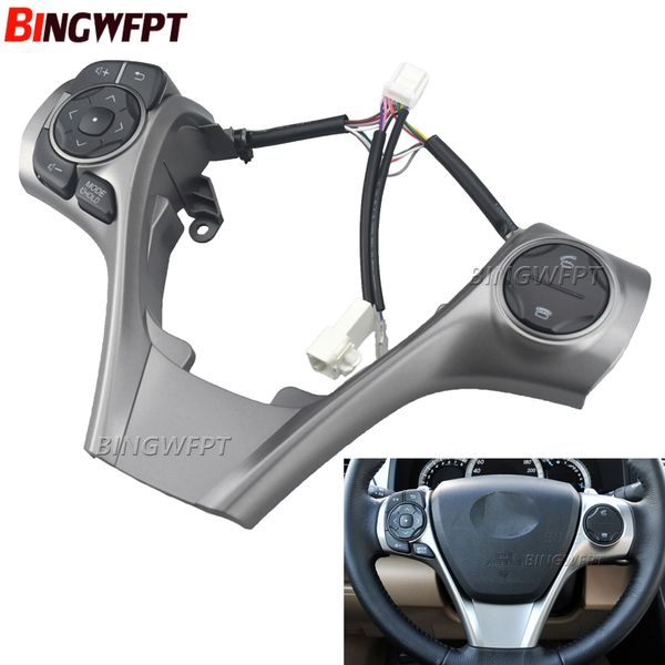 Per Toyota Camry 2.0 2.5 2012 2013 2014 2015 2016 Colore grigio Combinatio Interruttore Volante Multifunzione Audio Interruttori a pulsante