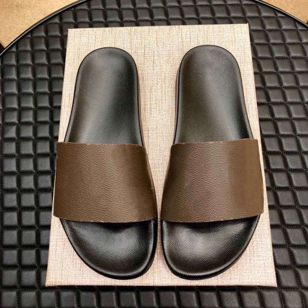 Top Designer Chinelos Slides Sandálias Flat Slide Mens Womens Sandália de Luxo com Caixa Original Saco de Poeira Praia Chinelo Plataforma Borracha Chuveiro Couro Homens Sapatos de Verão