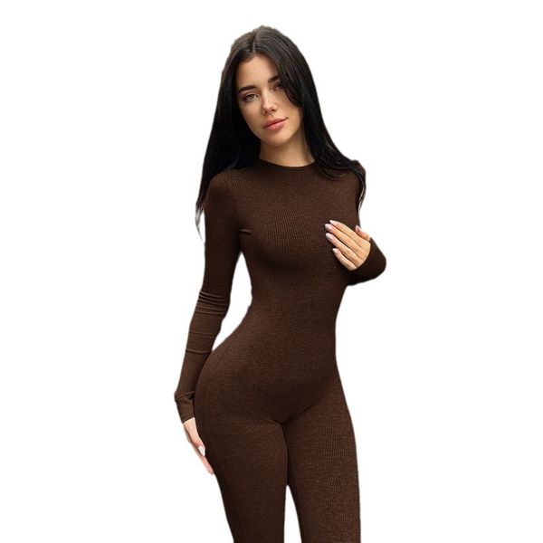 Tasarımcı Uzun Kollu Tulumlar Kadınlar Sonbahar Kış Bodycon Rompers Seksi Fermuar Katı Tulumlar Gri Siyah Tayt Toplu Toptan Kıyafetler 10391