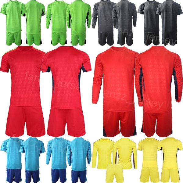 Club Team GK Soccer San Paolo Maglie da portiere Set Bambini Uomo 23 Rafael 93 Jandrei Portiere Maglia da calcio a maniche lunghe Kit 23/24 Giallo Rosso Nero Blu Verde fluorescente