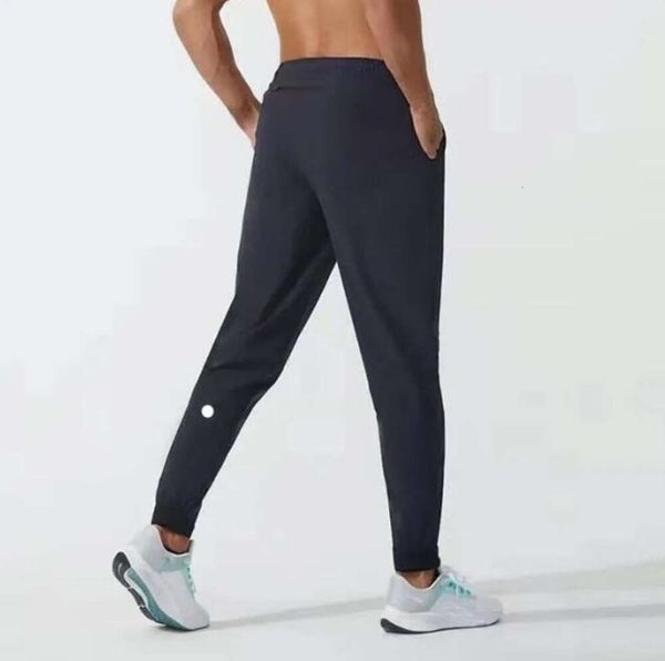 Lu lu l yoga pantolon ll erkekler jogger uzun pantolon spor kıyafeti hızlı kuru çizme spor salonu cepleri eşofman pantolonlar erkekler rahat elastik bel edfr