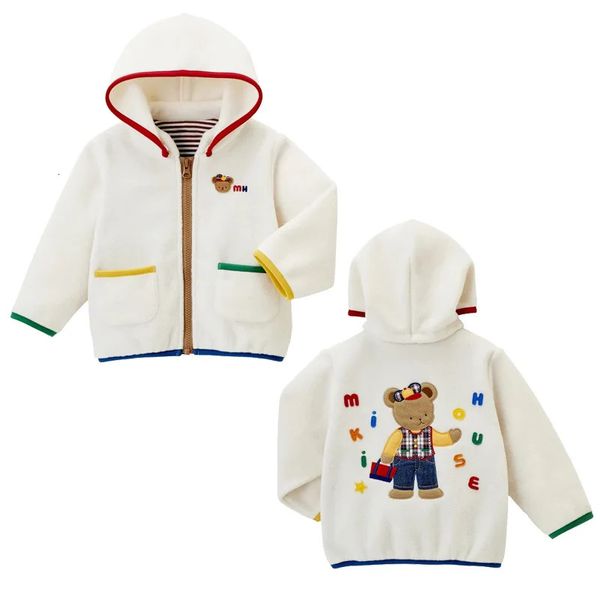 Jaquetas de inverno meninos japoneses dos desenhos animados urso casaco roupas de bebê outerwear ceketler crianças menino jaqueta roupa meninas casacos 231204