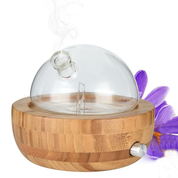 Umidificatore diffusore per aromaterapia nebulizzatore di oli essenziali in vetro di bambù322x