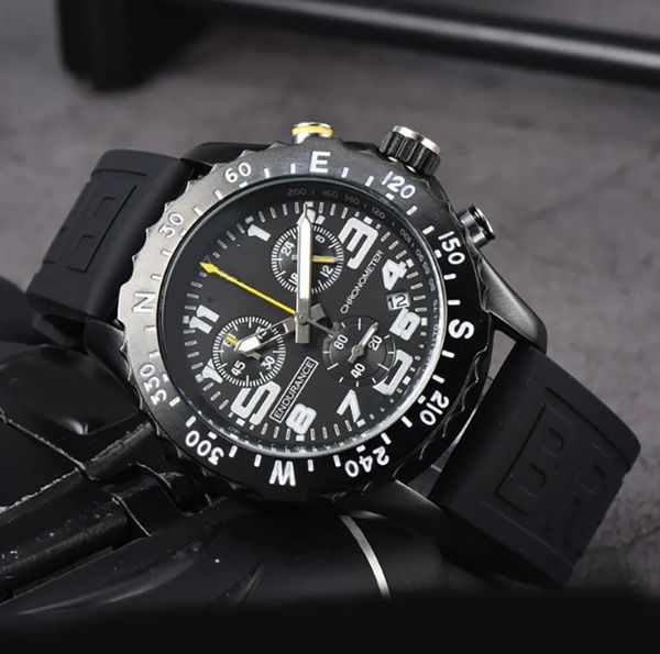 Высококачественные роскошные мужские часы Кварцевые часы Endurance Pro Chronograph 48 мм Avenger Hurricane Navy blue Rubber 1884 Мужские часы Наручные часы Рождественский подарок