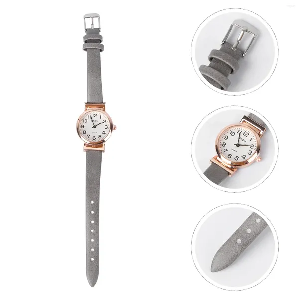 Armbanduhren Damen-Armbanduhr, minimalistisch, Quarz, modisch, für Damen und Mädchen, Marineblau