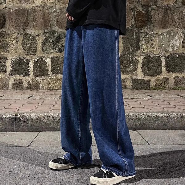 Herren Jeans Männer Breite Bein Cargo Hosen Streetwear Baggy Koreanische Mode Lose Gerade Männliche Kleidung Y2K Hip Hop Stil Hosen 231204