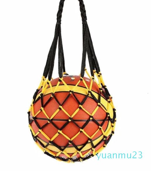 Palline Borsa da rete da basket Borsa in nylon audace Borsa da trasporto singola Palla Attrezzatura portatile Sport all'aria aperta Calcio Calcio Pallavolo