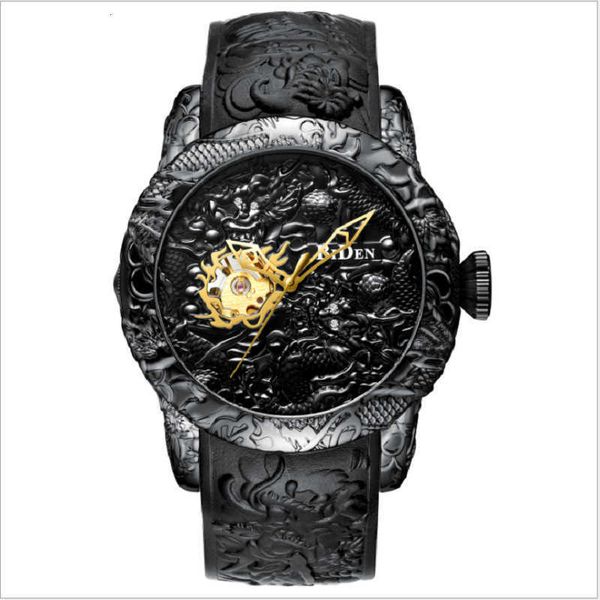 Montre de créateur Montres BIDEN Montre mécanique automatique pour hommes Montre à la mode et dominante Gravure laser 3D Grand cadran