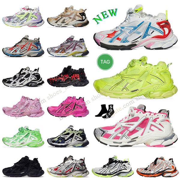 Designer-Schuhe Balenciaha Track Runners 7.0 Zapatos Diseñador para hombre Mujer Track LED 3 Runers 7 Vintage Old Dad Borgoña Balencigaly Entrenadores Zapatillas de deporte Tamaño grande EE. UU. 12 EUR 46