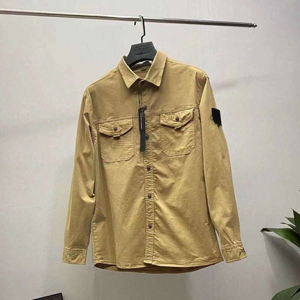 Giacche Capispalla da donna Distintivi firmati Camicia con cerniera Giacca Topstoney Stile ampio Primavera Autunno Uomo Traspirante High Street Stones Island Clothings