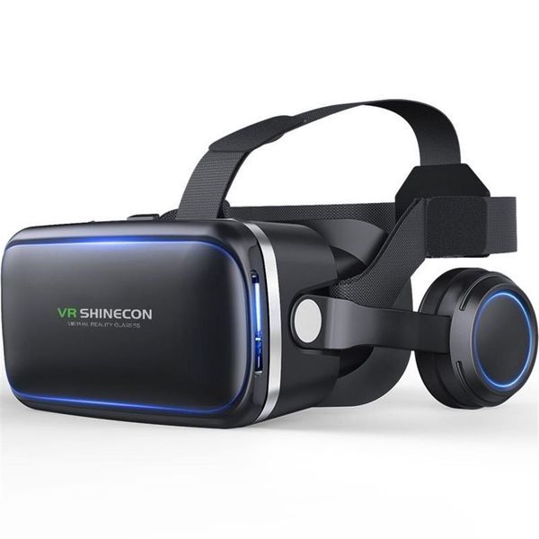 Óculos VR 3D realidade virtual G04E console de jogos fone de ouvido filme estéreo para celular digital242e