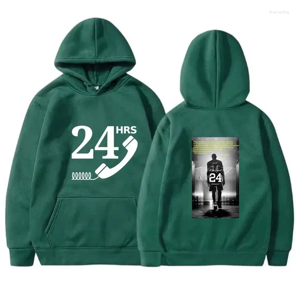 Herren Hoodies Herbst Winter Unisex Hoodie Casual Pullover Sweatshirts Remembering 24 Basketball Player Sweatshirt Männlich Weiblich