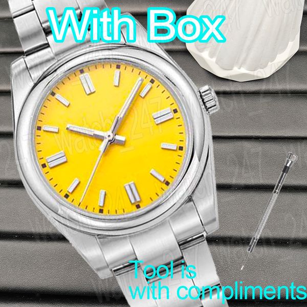Relógio de ouro masculino de luxo relógio automático 2813 movimento relógios cor 41mm 36mm relógio de luxo aço inoxidável luminoso à prova d'água esportes relógio de pulso masculino