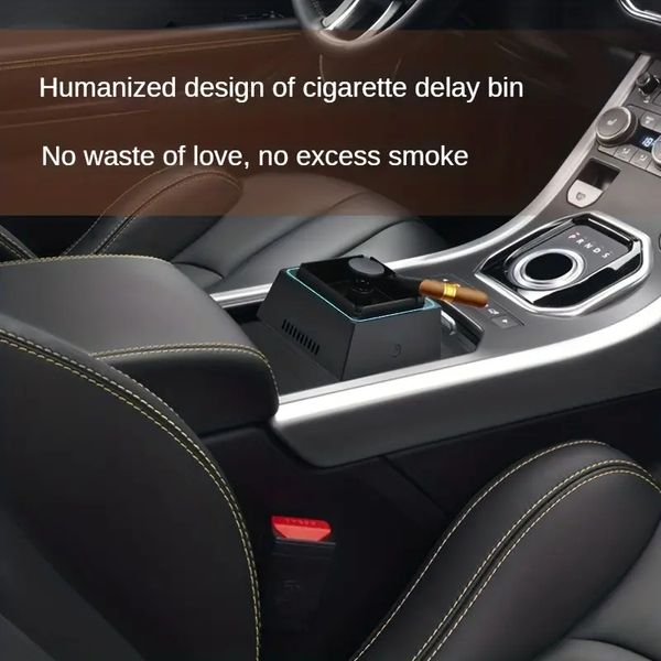 1 шт. умный очиститель воздуха пепельница, генератор отрицательных ионов, мгновенное удаление запаха табака, зарядка через USB, большое тесто, с фильтром, можно стирать