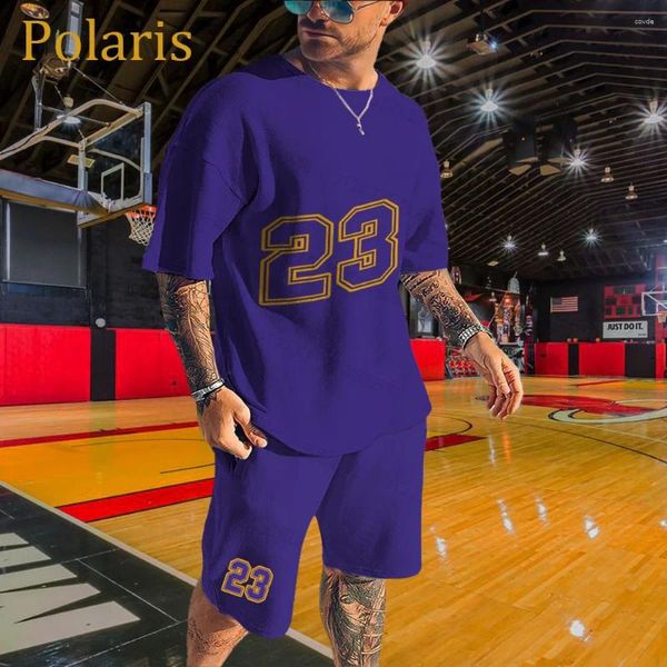 Erkek Trailtsits Erkekler Basketbol Forması Trailsuit Set Kısa Kollu T-Shirt Şort 2 Parçalı Büyük Boy Giysiler Eğitim Üniforma Spor Takım