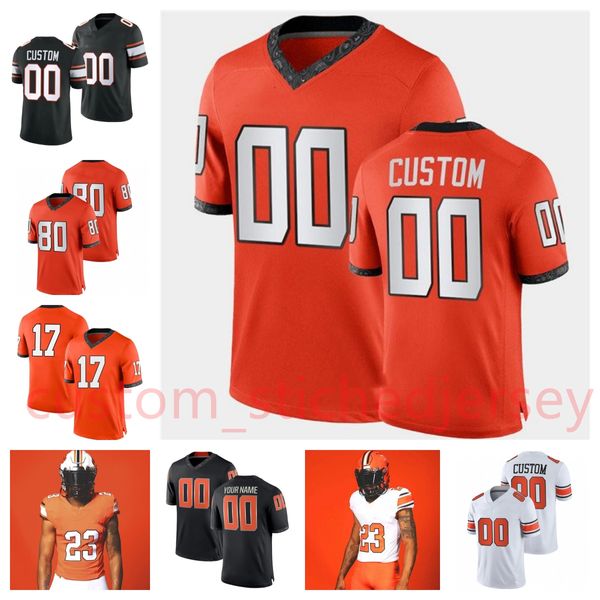 Ollie Gordon II Futebol Jersey Kam Franklin Camron Heard Jaedon Foreman Nickolas Martin Jerseys Personalizado Chris Carson Costurado Mens Jaylen Warren Emmanuel Ogbah