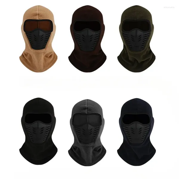 Bandanas inverno quente máscara de esqui balaclava rosto à prova de vento térmico para homens mulheres ciclismo corrida