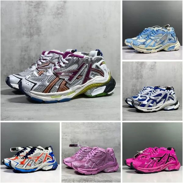 En Kaliteli Sıradan Ayakkabı Üçlü S 7.0 Runner Spor Sneaker Tasarımcı Hottest Tracks 7 Moda Erkek Ayakkabı Açık Spor Kadınları Ayakkabı Spor ayakkabı