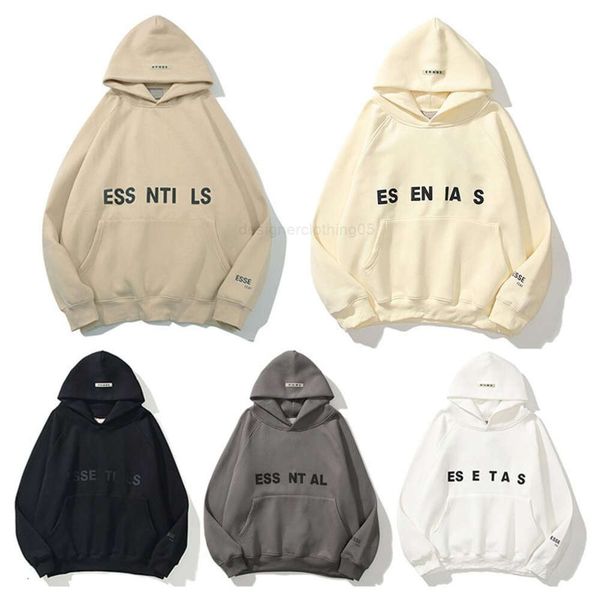 Tasarımcı Hoodie Sweatshirts Ess Hoodie Erkekler Kadınlar Rahat Sporlar Serin Baskılı Büyük Boy Hip Hop Sokağı Kazak Yansıtıcı Mektup Pamuk S-XL ES