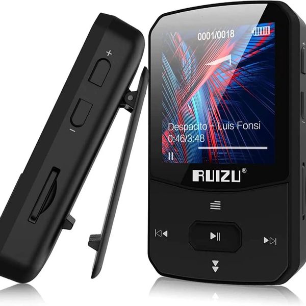 MP3 MP4-плееры RUIZU X52 Спортивный Bluetooth-плеер Портативный клип Мини-музыкальный Walkman с поддержкой экрана FM-запись Часы Шагомер Радио 231206