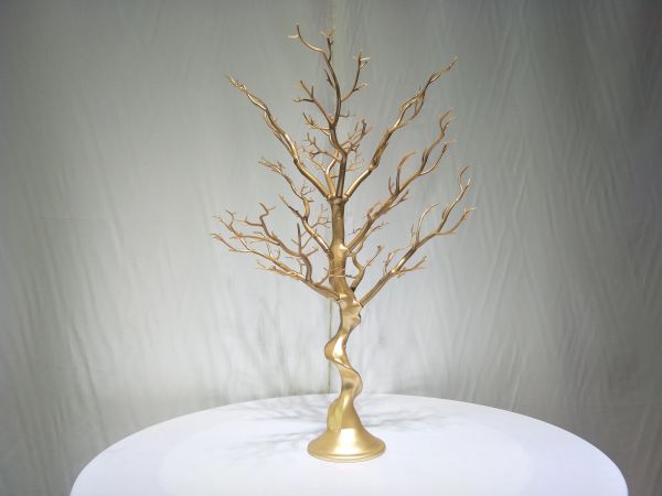 15 Stück goldener Manzanita-Kunstbaum, 76,2 cm, Tischdekoration, Party-Straßenführung, Tischdekoration, Hochzeitsdekoration