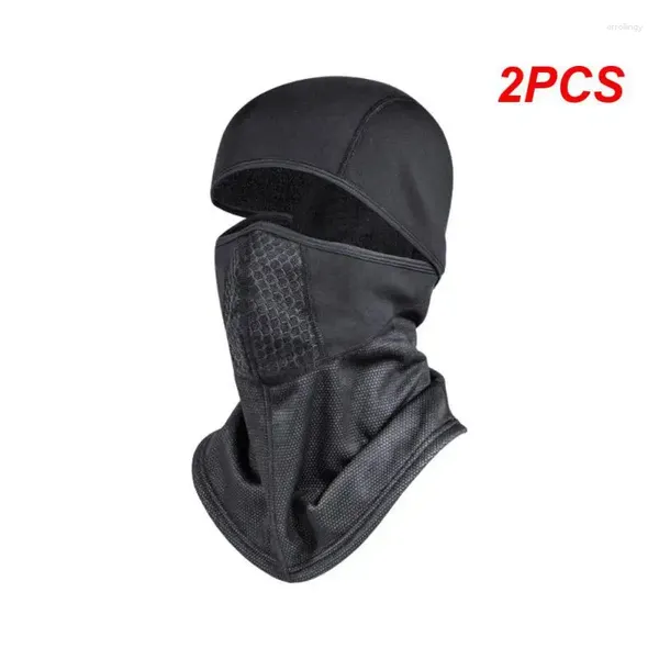 Bandane 2 pezzi ciclismo inverno caldo sciarpa da corsa passamontagna velluto bici copertura integrale copricapo da moto arrampicata pesca pattinaggio