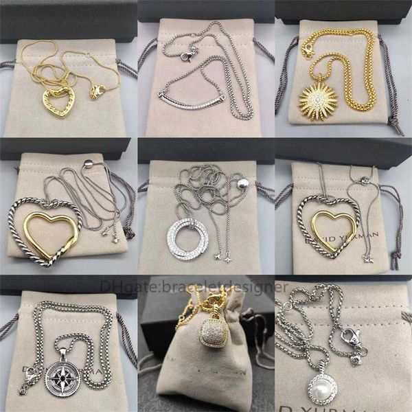 Ожерелья из витого кабеля, модное ожерелье, подарок, роскошный дизайнер, высокое качество, изысканное сферическое кольцо с полным бриллиантом, двойное сердце, круглое кольцо, золото, серебро, жемчуг, skulogo
