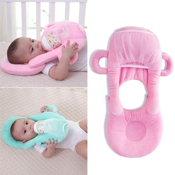 Travesseiro em forma de u para amamentação de bebês, travesseiro de apoio para alimentação de bebês recém-nascidos, almofada para cabeça plana, anti-cuspir, milk330r