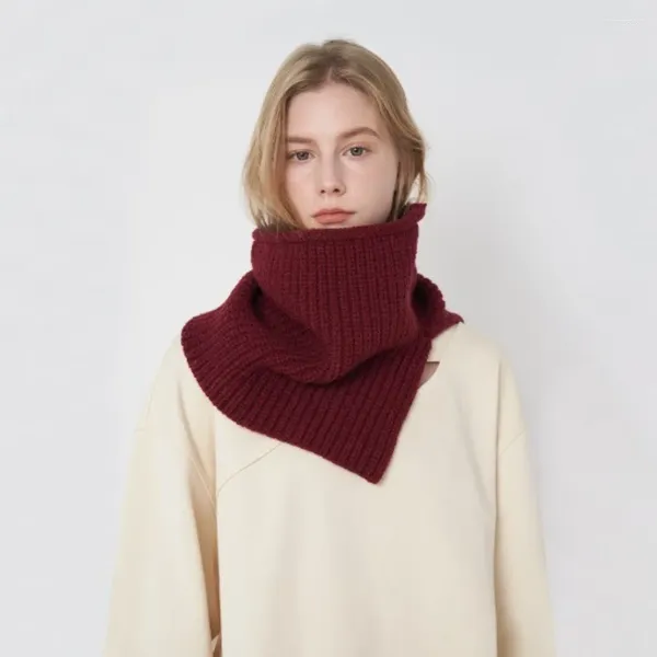 Банданы, мягкие и приятные для кожи, модный однотонный вязаный шейный платок, холодный и теплый защитный шарф Bejirog, женский ветрозащитный дышащий шарф