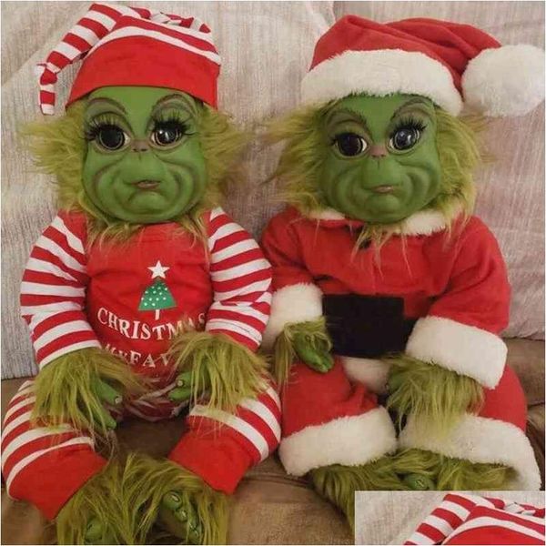 Decorazioni natalizie Bambola Simpatico peluche ripiene Regali di Natale per bambini Decorazione domestica Disponibile 3 211223 Consegna in goccia di qualità Giardino Dhrni