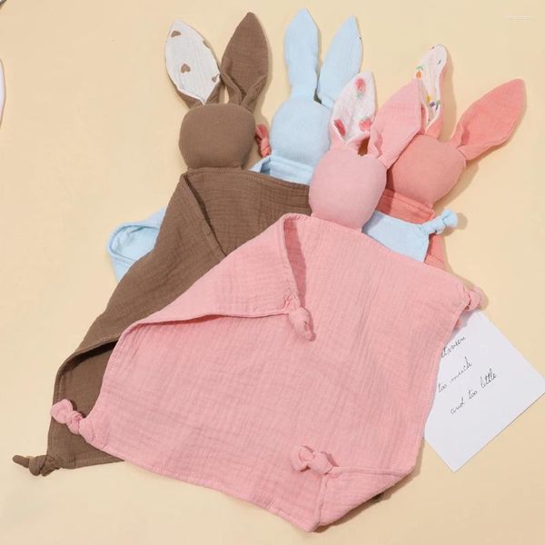 Cobertores acessórios do bebê para nascido criança crianças menina menino cobertor algodão dormir bonecas apaziguar toalha sólida cores macias brinquedo do sono